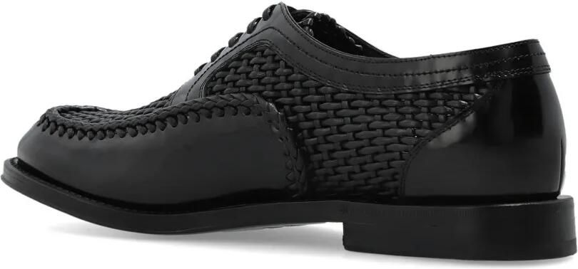 Dolce & Gabbana Geweven derby schoenen Zwart - Foto 3