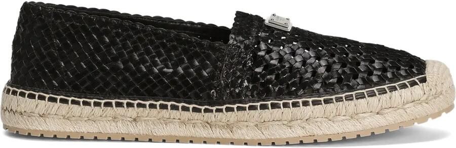 Dolce & Gabbana Geweven espadrilles Zwart
