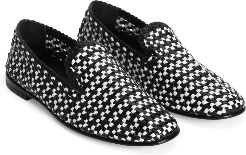 Dolce & Gabbana Geweven loafers Zwart
