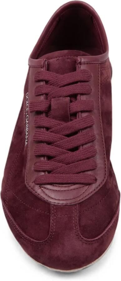 Dolce & Gabbana Gimondi Plus suède-leren sneakers Rood - Foto 4