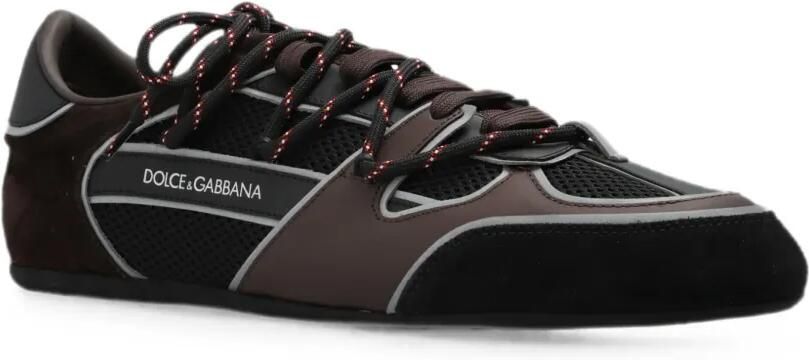 Dolce & Gabbana Ginnica mesh sneakers met vlakken Bruin - Foto 4