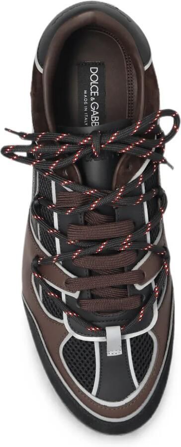 Dolce & Gabbana Ginnica mesh sneakers met vlakken Bruin - Foto 3