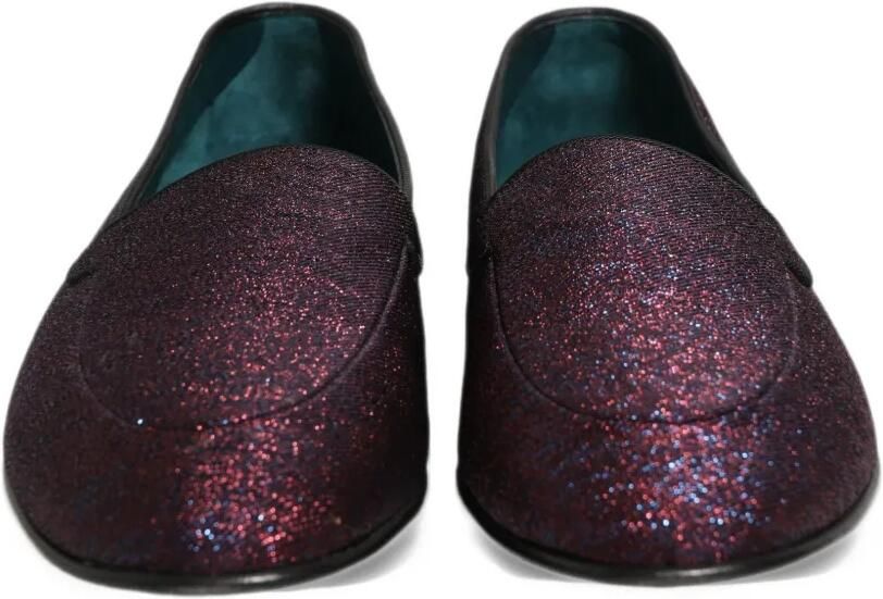 Dolce & Gabbana glitter-detail loafers Rood - Foto 3