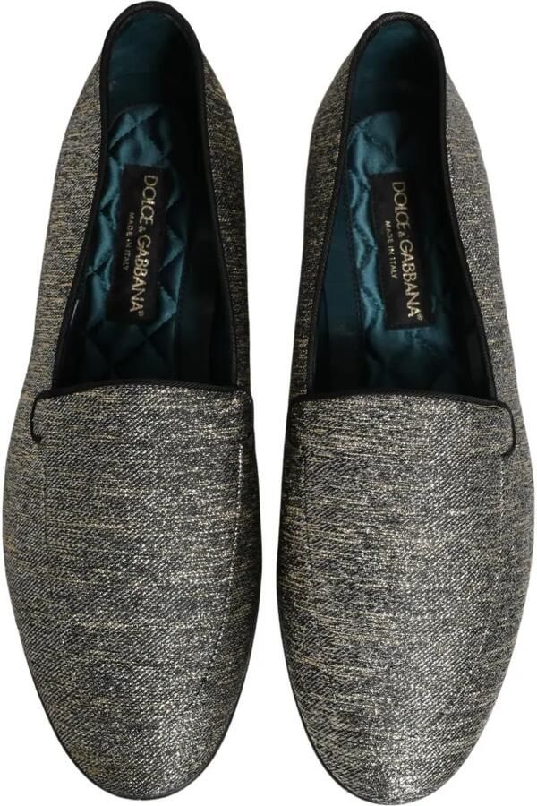 Dolce & Gabbana glitter-effect DG logo loafers Zilver - Foto 2