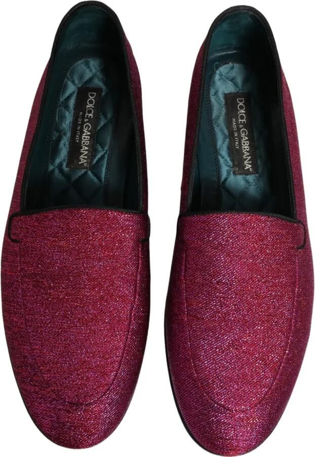 Dolce & Gabbana glitter-effect loafers Roze - Foto 2