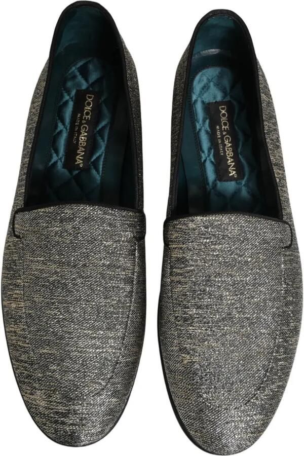 Dolce & Gabbana glitter-effect loafers Zilver - Foto 2