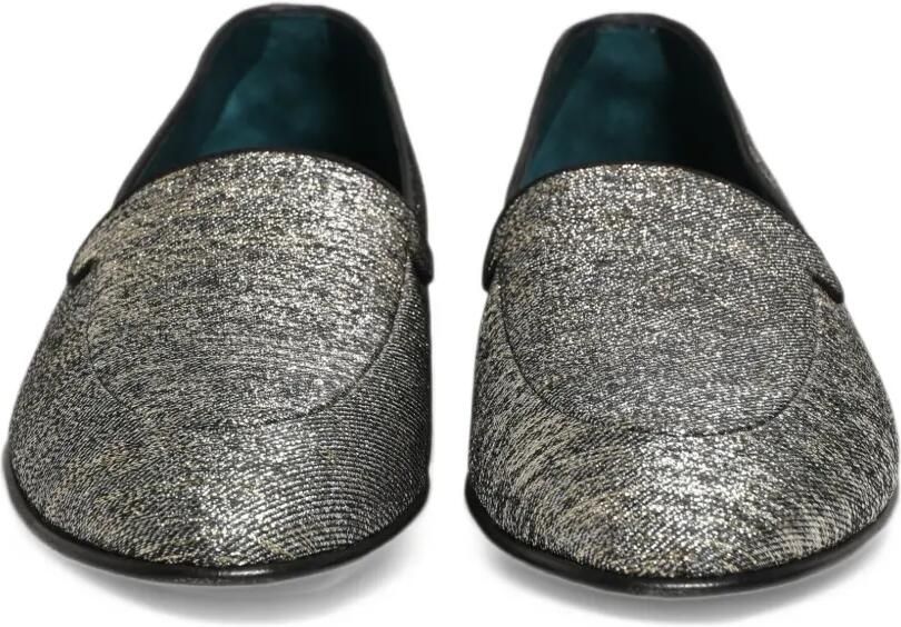 Dolce & Gabbana glitter-effect loafers Zilver - Foto 3
