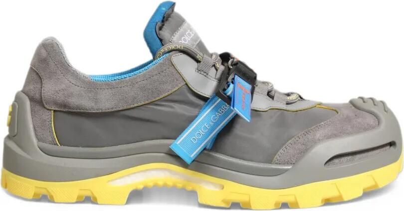 Dolce & Gabbana gray Airmaster panelled low-top sneakers Grijs