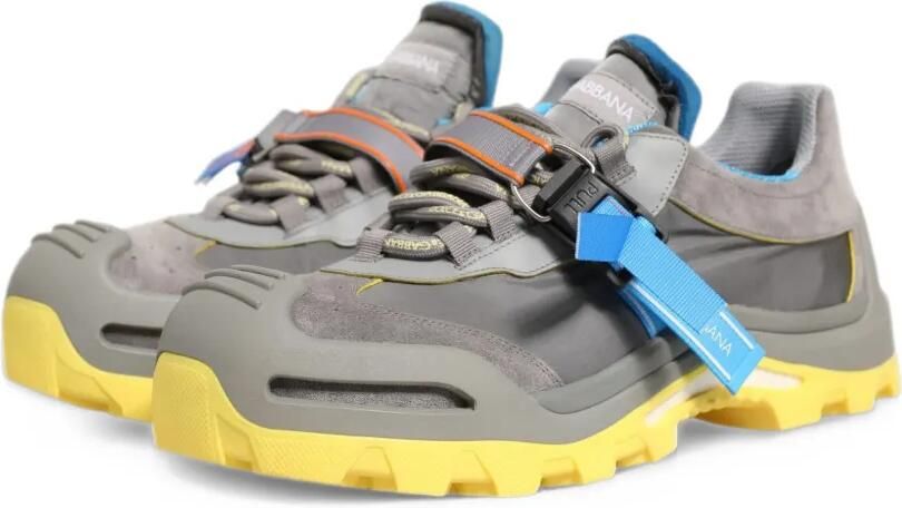 Dolce & Gabbana gray Airmaster panelled low-top sneakers Grijs - Foto 4