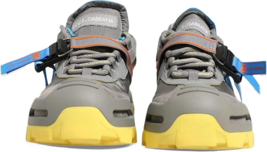 Dolce & Gabbana gray Airmaster panelled low-top sneakers Grijs - Foto 3