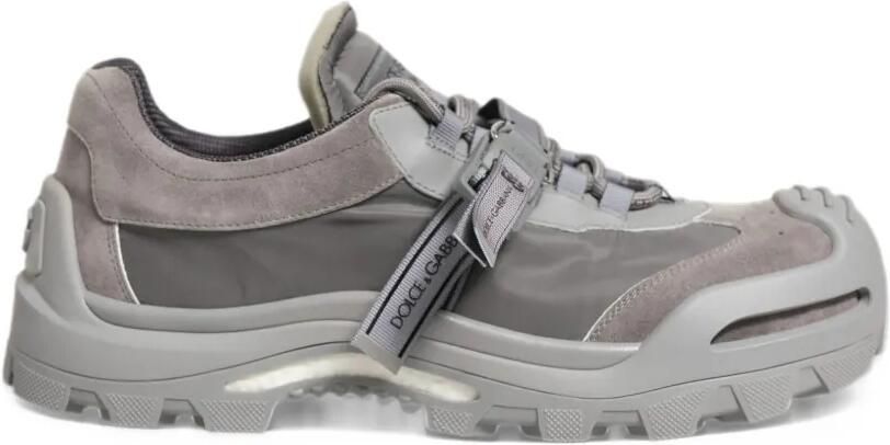 Dolce & Gabbana gray Airmaster panelled low-top sneakers Grijs