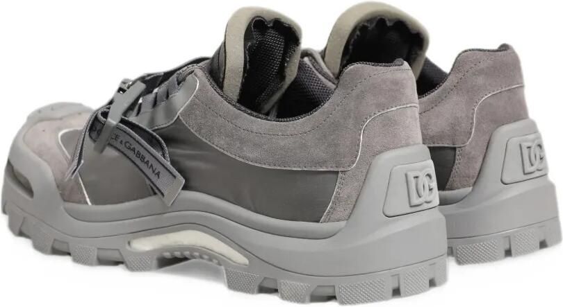 Dolce & Gabbana gray Airmaster panelled low-top sneakers Grijs - Foto 3