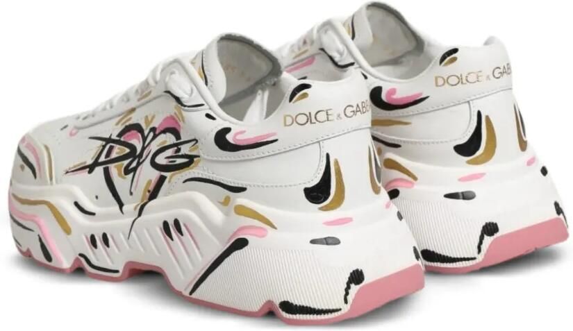 Dolce & Gabbana Handgeverfde Daymaster sneakers Wit - Foto 4