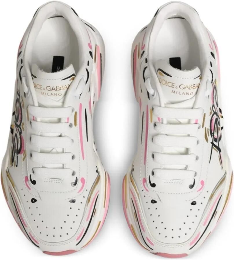 Dolce & Gabbana Handgeverfde Daymaster sneakers Wit - Foto 2