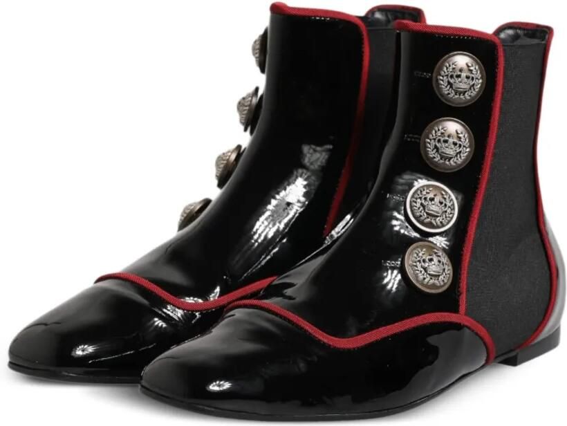 Dolce & Gabbana Jackie Chelsea laarzen met knopen Zwart - Foto 4