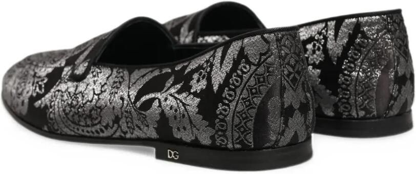 Dolce & Gabbana jacquard-leather loafers Zwart - Foto 3
