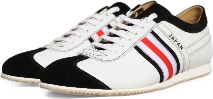 Dolce & Gabbana Japan Stripe Leather Trainers Wit - Foto 4