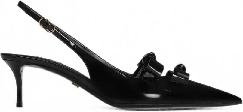 Dolce & Gabbana Kalfsleren slingback pumps Zwart
