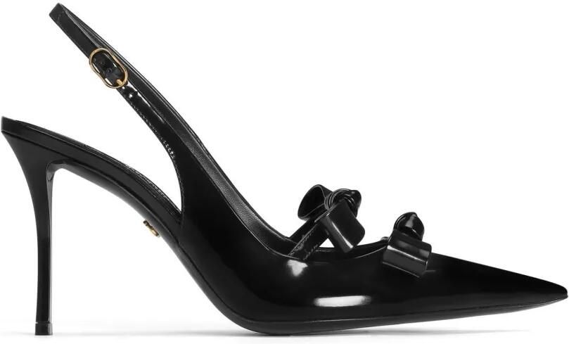 Dolce & Gabbana Kalfsleren slingback pumps Zwart
