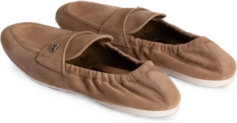 Dolce & Gabbana Kalfsleren slippers Beige - Foto 2