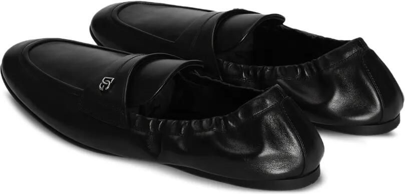 Dolce & Gabbana Kalfsleren slippers Zwart - Foto 2