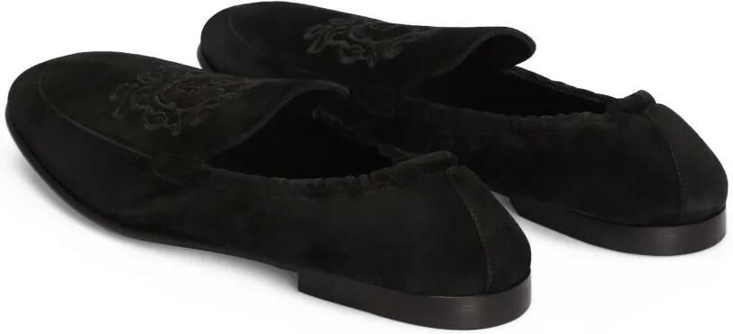 Dolce & Gabbana Kalfsleren slippers Zwart - Foto 3