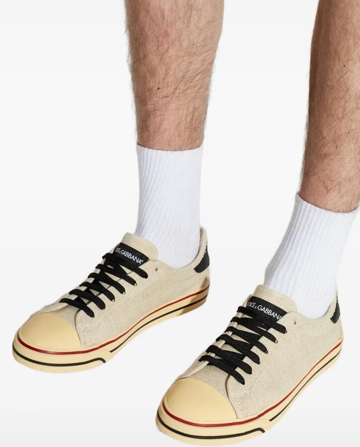 Dolce & Gabbana Katoenen sneakers Beige - Foto 2