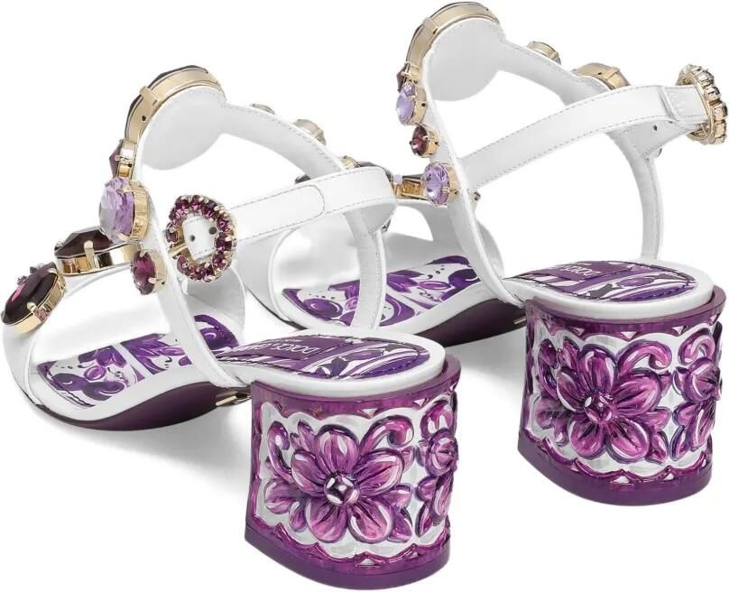 Dolce & Gabbana Keira 60 mm leren sandalen Wit - Foto 4