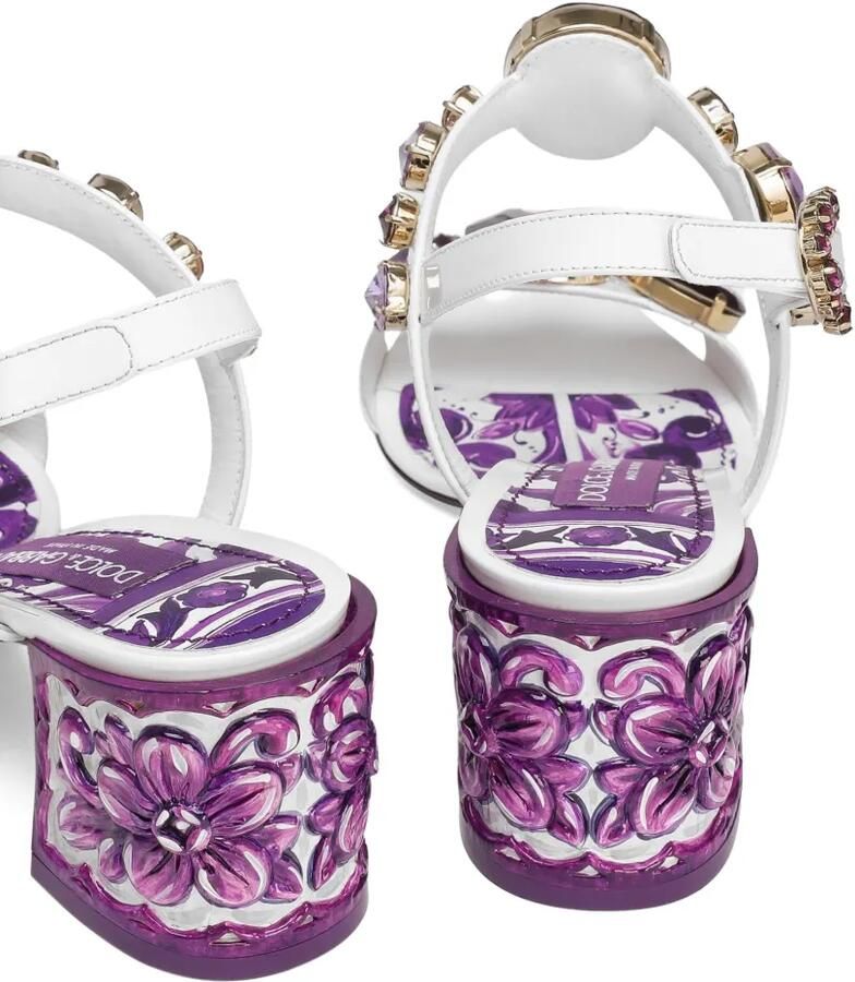 Dolce & Gabbana Keira 60 mm leren sandalen Wit - Foto 2