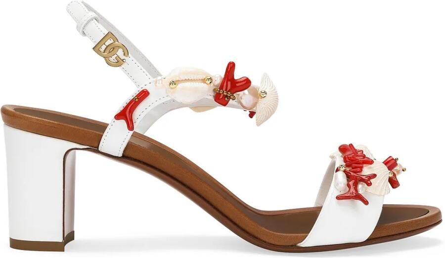 Dolce & Gabbana Keira 60 sandalen met applicatie Wit