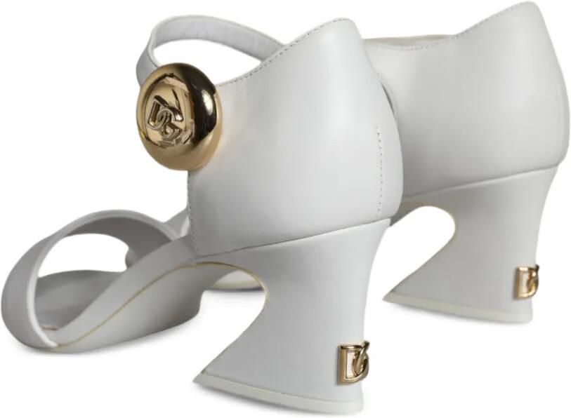 Dolce & Gabbana Keira DG logo-plaque sandals Wit - Foto 4