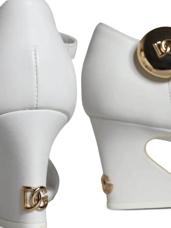 Dolce & Gabbana Keira DG logo-plaque sandals Wit - Foto 3