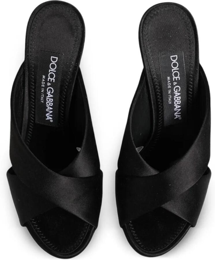 Dolce & Gabbana Keira sandalen met bewerkte hak Zwart - Foto 2