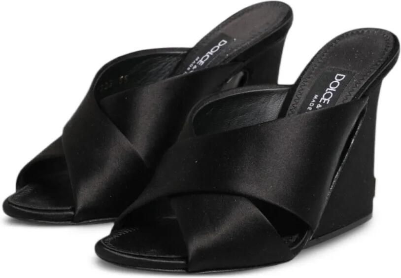 Dolce & Gabbana Keira sandalen met bewerkte hak Zwart - Foto 3