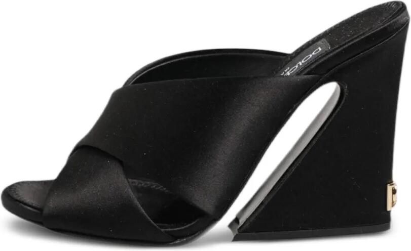 Dolce & Gabbana Keira sandalen met bewerkte hak Zwart - Foto 4