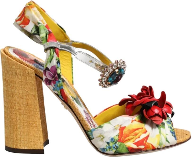 Dolce & Gabbana Keira sandalen met hak Wit