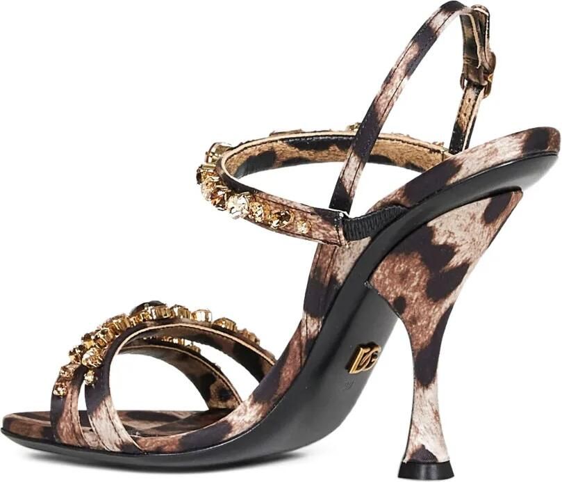 Dolce & Gabbana Keira sandalen met luipaardprint Bruin - Foto 3