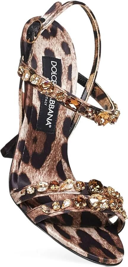 Dolce & Gabbana Keira sandalen met luipaardprint Bruin - Foto 4