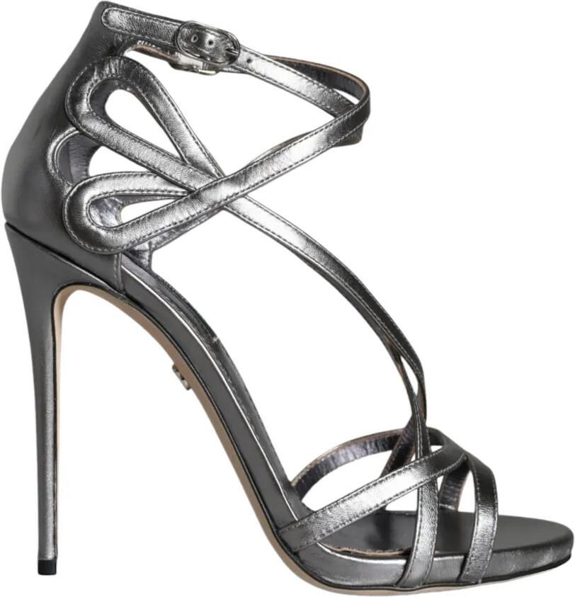 Dolce & Gabbana Keira sandalen met uitgesneden details Zilver