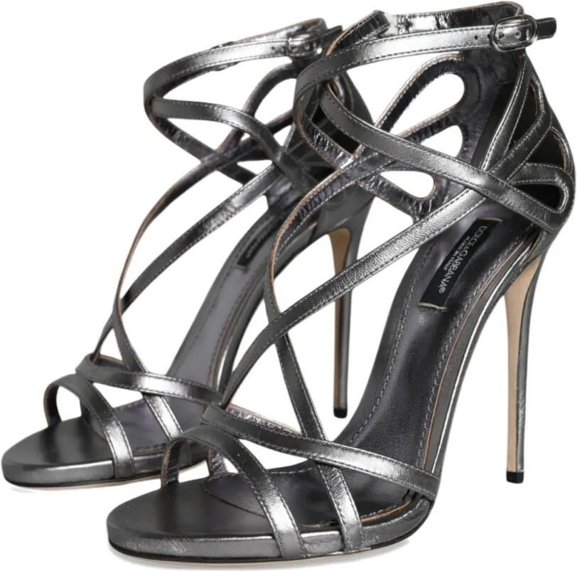 Dolce & Gabbana Keira sandalen met uitgesneden details Zilver - Foto 3