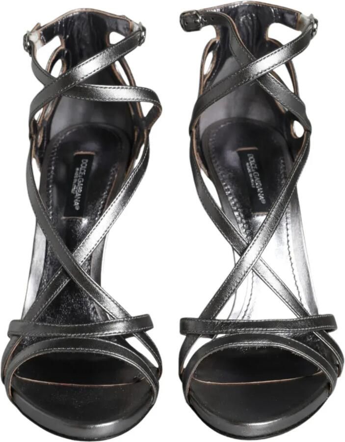 Dolce & Gabbana Keira sandalen met uitgesneden details Zilver - Foto 4