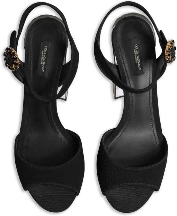 Dolce & Gabbana Keira sandalen verfraaid met kristallen en plateauzool Zwart - Foto 3