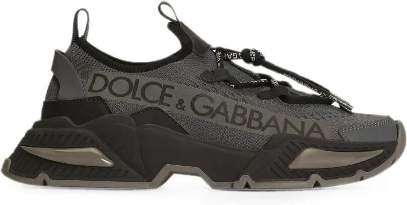 Dolce & Gabbana Kids Airmaster gebreide sneakers Grijs