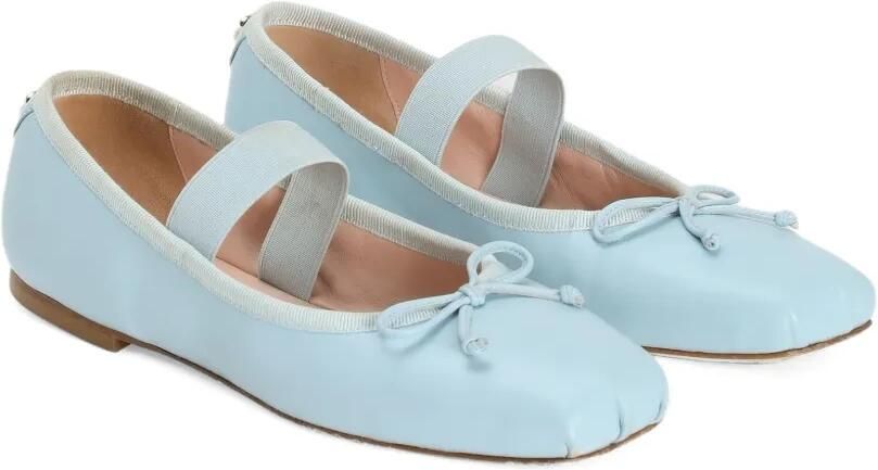 Dolce & Gabbana Kids Ballerina's met strikdetail Blauw