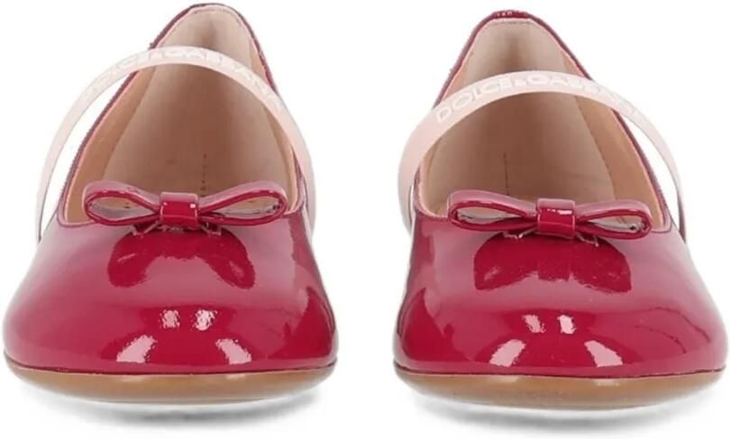 Dolce & Gabbana Kids Ballerina's met strikdetail Rood - Foto 2