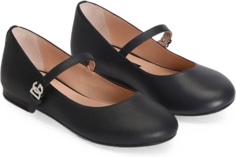 Dolce & Gabbana Kids Ballerina's van nappa leer Zwart - Foto 3