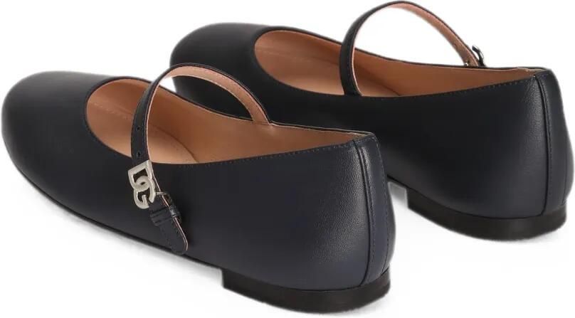 Dolce & Gabbana Kids Ballerina's van nappa leer Zwart - Foto 4