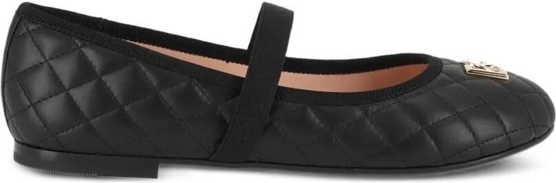 Dolce & Gabbana Kids Ballerina's van nappaleer Zwart - Foto 4