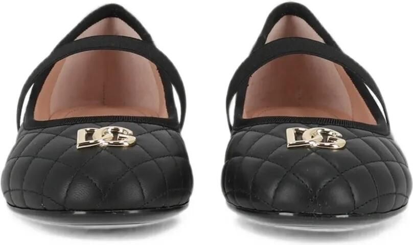 Dolce & Gabbana Kids Ballerina's van nappaleer Zwart - Foto 2