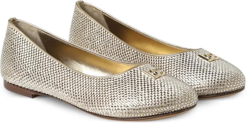 Dolce & Gabbana Kids Ballerina's verfraaid met kristallen Goud